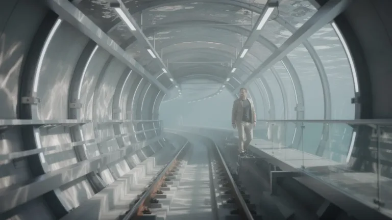 Geen brug maar tunnel, deze spoorlijn verbindt continenten onder de oceaan