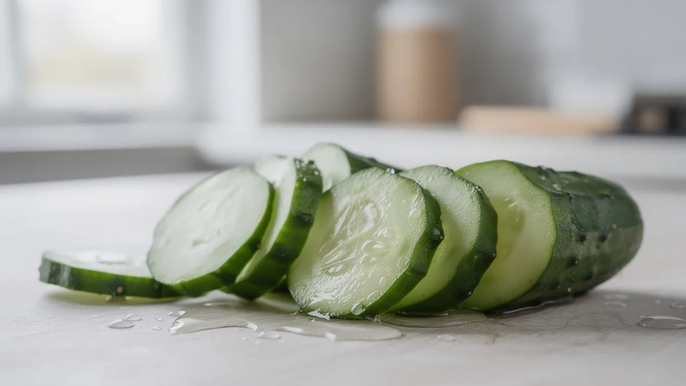 Geen crème of serum: dit verse komkommersap maakt je huid dagelijks stralend