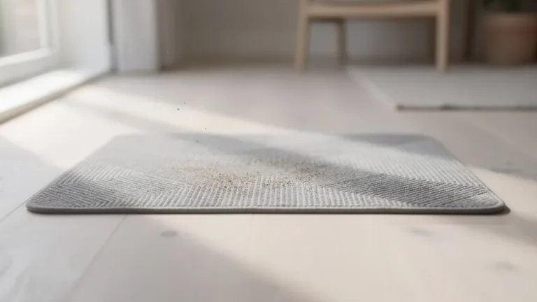 Geen stofzuiger of doek, deze mat op één plek vermindert stof drastisch