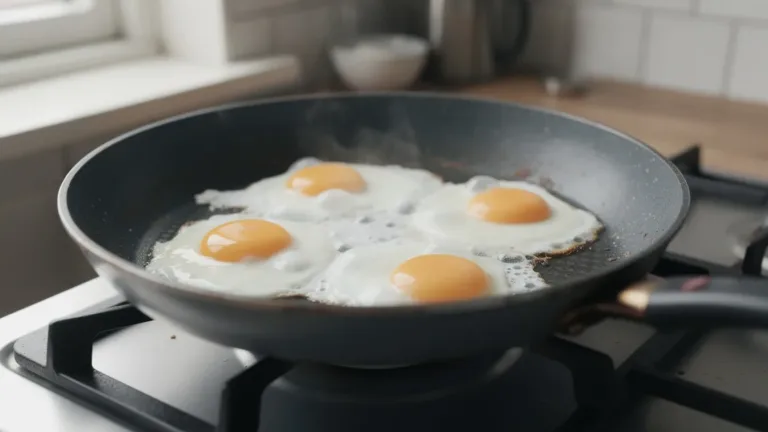 Waarom je eieren nooit meer vastplakken in de pan zonder boter